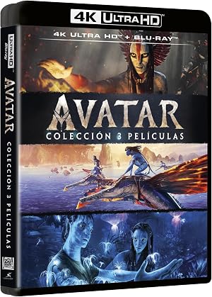Avatar Pack 3 Peliculas (4K UHD + Blu-ray): Avatar (2009) + Avatar: El Sentido del Agua (Avatar: The Way of Water) (2022) + Avatar: Fuego y Ceniza (Avatar: Fire and Ash) (2025)