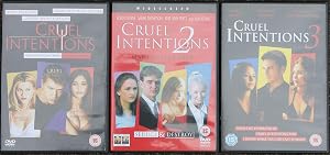CRUEL INTENTIONS complete collection 3 dvds: CRUEL INTENTIONS 1 + CRUEL INTENTIONS 2 MANCHESTER PREP + CRUEL INTENTIONS 3