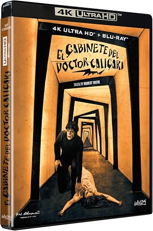 El Gabinete del Doctor Caligari (The Cabinet of Dr. Caligari) (Das Cabinet des Dr. Caligari) (1920) (Robert Wiene) (4K UHD + Blu-ray)