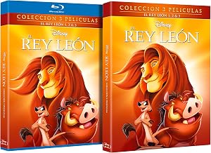 El Rey Leon (The Lion King) Pack 3 Peliculas: Rey Leon + El Tesoro de Simba + Hakuna Matata