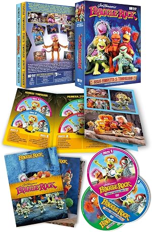 Fraggle Rock Digipack Serie Completa Temporadas 1 a 5 en 16 DVDs + 8 Postales