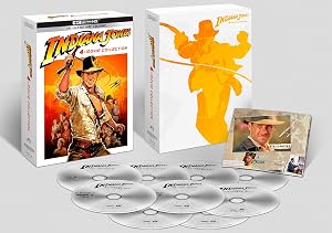 Indiana Jones 1-4 (Edicion Digipack + Mapa) (4K UHD + Blu-ray) + Disco Extras (Blu-ray) Pack: En Busca del Arca Perdida / Templo Maldito / La Ultima Cruzada / El Reino de la Calavera de Cristal