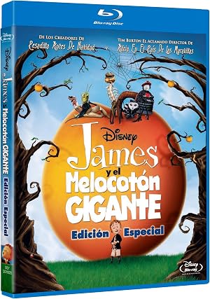 James y el Melocoton Gigante (James and the Giant Peach) (1996) (Henry Selick) (Blu-ray)