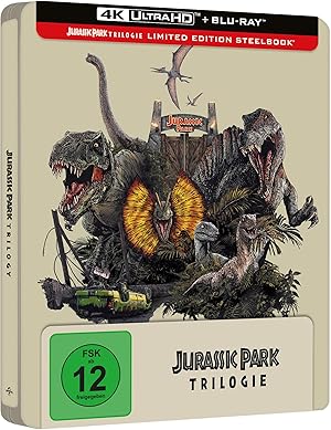 Jurassic Park - Trilogie - Steelbook (4K Ultra HD)