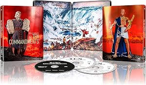 Los Diez Mandamientos (Steelbook) (1956) (Cecil B. DeMille) (The Ten Commandments) (4K UHD + Blu-ray + Blu-ray)