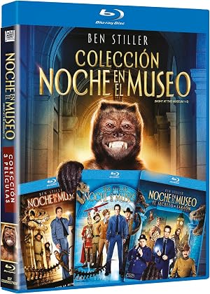 Noche en el Museo (Night at the Museum) (Blu-ray) Pack 3 Peliculas: Noche en el Museo (2006) + Noche en el Museo 2 (2009) + Noche en el Museo: El Secreto del Faraon (2014)