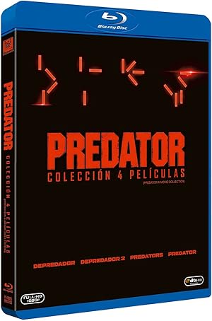 Predator Colección 4 Peliculas (Blu-ray): Depredador 1, Depredador 2, Predators, Predator