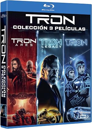 Tron (Blu-ray) Pack 3 peliculas: Tron (1982) + Tron Legacy (2010) + Tron Ares (2025)